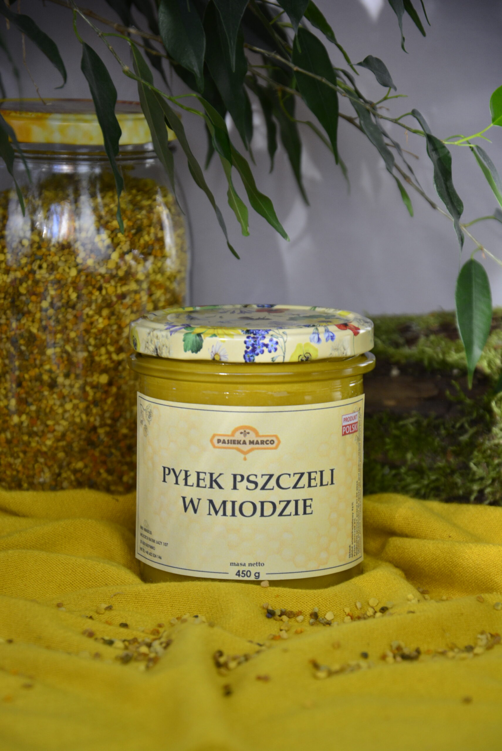Pyłek Pszczeli w Miodzie wielokwiatowym 450g
